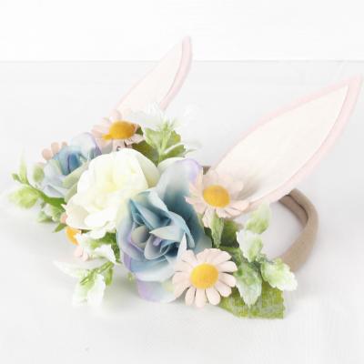 China Newborn Unicorn Flower Headband Flower Headband Floral Baby Head Piece For Toddler for sale