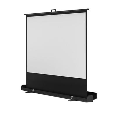 China Flexible Custom High Quality Motorized Rising Cinema Floor Pull Projection Screen for sale