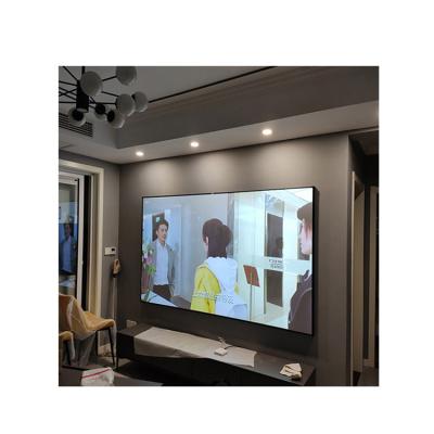 China Flexible New Product Hot Selling Fixed Frame Pvc Composite Layer Wall Mounted Theater Projection Screen for sale