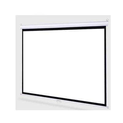 China Factory Wholesale Flexible Matt White Manual Machine Video Wall Mount Fabric Directly For Projection Screen for sale