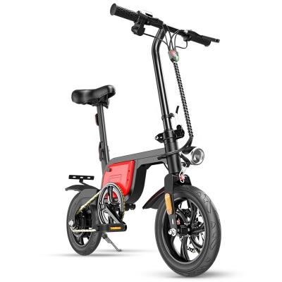 China Rear turn light+stop light mini electric foldable bicycle for adult/electric folding scooter for adult for sale