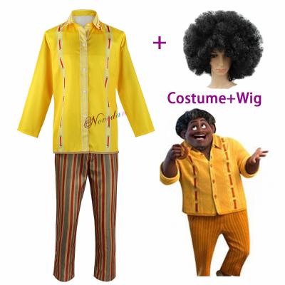 China Polyester Felix Cosplay Adult Kids Felix Madrigal Cosplay Costume Men Boy Halloween Party Outfit Shirt Wig for sale