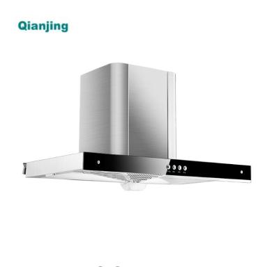 China Modern European RV Style Hood Duct Fan Touch 90cm Fan High Power Island Cook Hood 110v Exhaust Fan Hood for sale