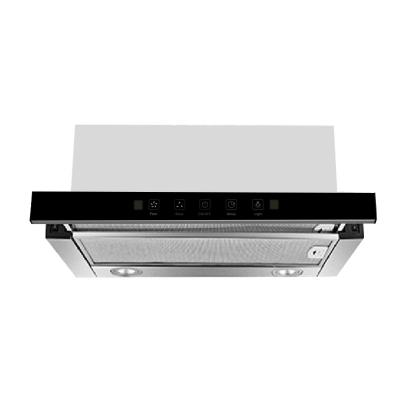 China Reputable Household Kitchen Hood Copper Telescopic Pull Out Built In Black Range Hood for sale