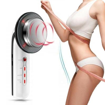 China Face Lift 3 in 1 EMS Body Massager Device Infrared Ultrasonic Ultrasound Slimming Fat Burner for sale