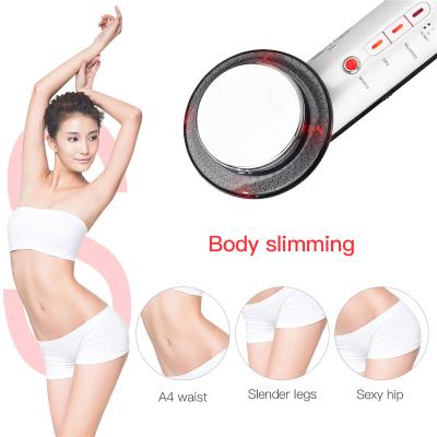 China Handheld Weight Loss Slimming Machine 3 in 1 Beauty Massager EMS Infrared Ultrasonic Therapy Beauty Device for sale