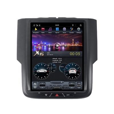 China Vertical GPS PX6 Screen Car Multimedia Player Radio GPS Navigation For Dodge Ram 1500 2011-2017 Carplay DSP Voice Controls for sale