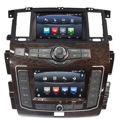 China Dual Screen GPS Android Car Radio For 2010-2020 Patrol Y62 infiniti QX80 car multimedia player stereo support caplay for sale