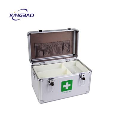 China Custom Storage Box Medical Equipment First Aid Kit For Car First Aid Kit Box Travel ABS Aluminum First Aid Kit Case for sale