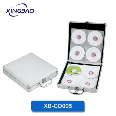 China Transparent Customized Aluminum Cd Crate Storage Box CD Carrying Case for sale