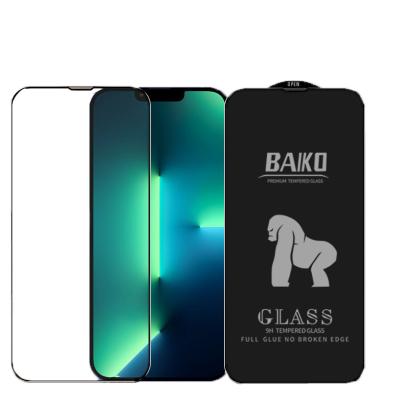 China Explosion-proof For iPhone 13 Pro Max Tempered Glass full coverage dustproof screen protector anti dust BAIKO for sale