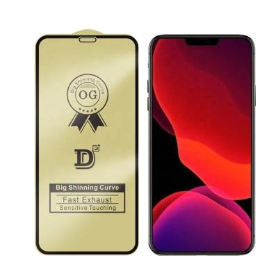 China Mobile Phone OG Curve 3d Golden Armor Glass For iphone 678 6D Screen Protector 11 XR XS for sale