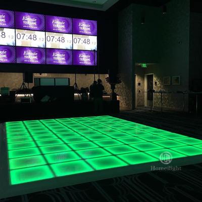 China RGB LED Stain Tile for Event Wedding Bar Night Club 50*50*7cm Dancing Mat Stage Light for sale