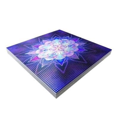 China Glass Panel P7.75mm Led RGB Color Pixel Dance Floor LED Screen Video Dance for sale