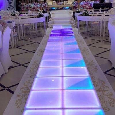 中国 1by1m DMX RGB LED ダンスパネル ホワイトアクリル素材の結婚式パーティーライト 販売のため