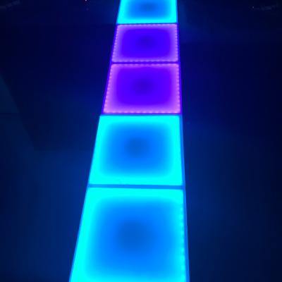 China Portable LED Brick Interactive LED Dance Tile Night Club Dance Floor for sale