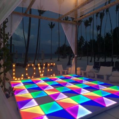 China 3500k-6500K LED Disco Dance Floor Wedding RGB Illuminated Portable DJ Dance Floor for sale