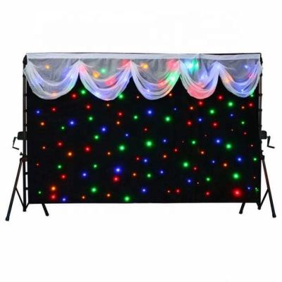 China Hot selling LED star cloth LED Star Curtain for Wedding Decoration Curtain for sale