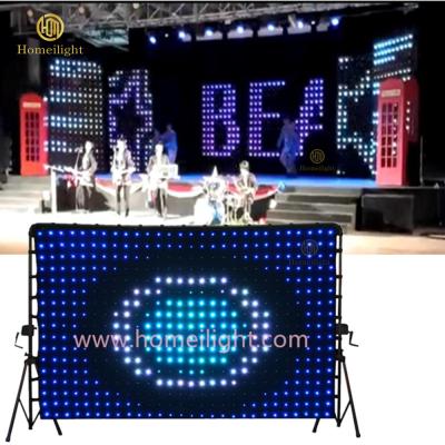 China Dj Disco Show LED Display Vision Cloth RGB3in1 LED Backdrop Cloth for sale