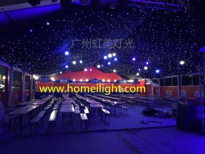 China Professional LED Stage Lights DJ Club LED Star Curtain Blue white LED Flexible Star Backdrop Cloth for sale