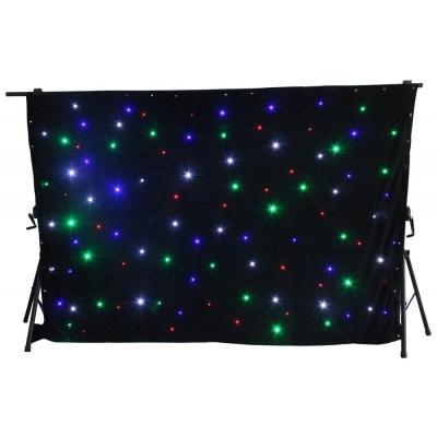 China Stage Backdrop LED Star Curtain Fireproof With DMX512 Control for sale