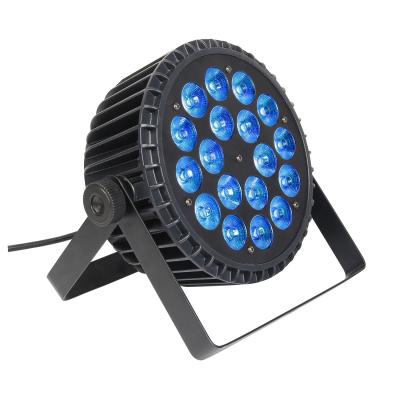 China LED Parcan DMX512 RGBWA UV Professional Par Light Para Iluminação de Palco Fonte de luz LED à venda