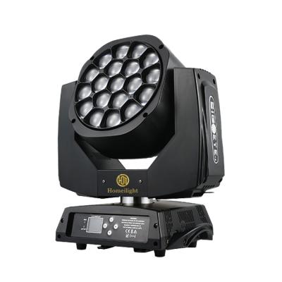 China 19x15W High Brightness RGBW 4 in 1 Clay Paky Wash K10 LED Bee Eye Zoom Moving Head Light for Wedding Decorate for sale