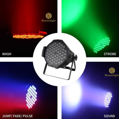 China Non Waterproof 54pcs 3W RGBW LED Par Can Lights For Wedding Event Disco Party Club Bar for sale