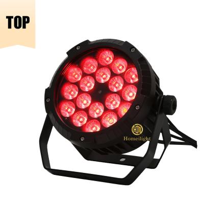 China 18*18W 6 em 1 Flat Par LED Lights, Par LED RGBWAUV 5000 lumens Para festa de casamento DJ à venda