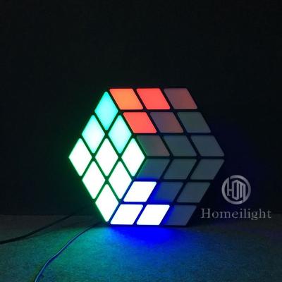 China Colorful RGB 3in1 3D Magic Cube Portable LED Professional Stage Lights for sale