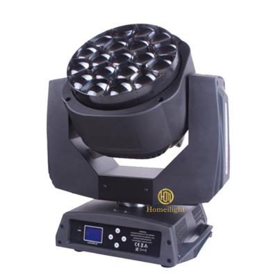 Chine 19pcs*15W LED Bee Eye LED Zoom Moving Head Light RGBW avec plusieurs effets de stroboscope à vendre