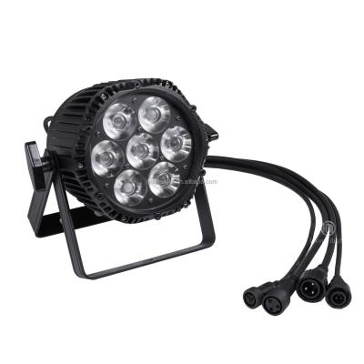 China Waterproof Uplight 7*18W 7*12W IP65 LED Par Light For Indoor / Outdoor Stage Lighting for sale