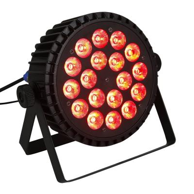 China Pro Dj Stage Event Light 18x18w RGBWA+UV 6in1 Disco Par Light for sale