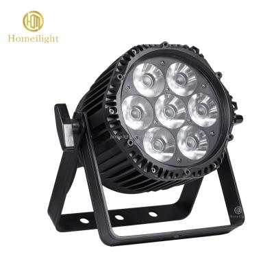 China Bühnenbeleuchtung Hochzeitsparlampen DMX512 7*18W Wasserdicht LED Par Can Light zu verkaufen