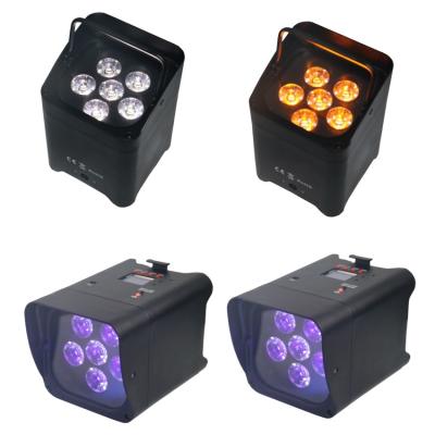 China Illuminate Your Wedding Stage with 6*18 W Wireless DMX Battery Powered LED Par Light en venta