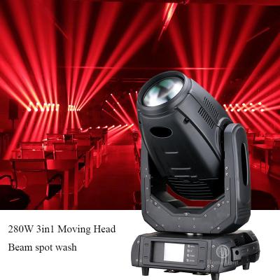 Cina Robe Mega Robe Pointe 280W Sharpy Light Moving Head Beam Spot Wash 3 in 1 Per luci DJ in vendita