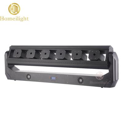 China Tragbare DMX512 Laserlicht 6 Augen RGB-Strahl Laser bewegliche Kopf Laserlicht zu verkaufen