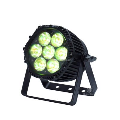 China High Color Rendering Index Ra 90 7x18w RGBWAUV 6in1 Led Par Light for Stage Lighting for sale