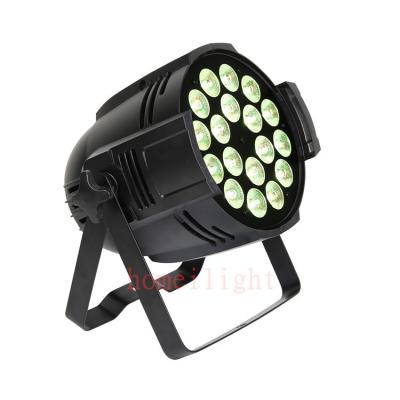 Chine Homei LED Par peut lumières 18*12W LED DMX RGBW 4in1 Par lumières DJ Par lumière à vendre