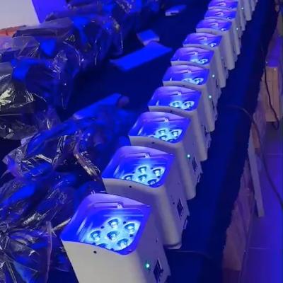 China Stage DMX512 LED Stage Light ,  Wedding DJ Uplighting RGBWAUV 6in1 for sale