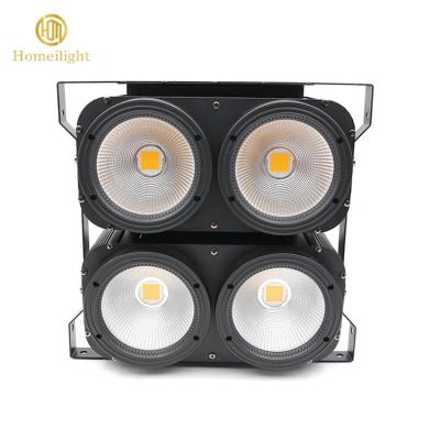 China Concert Audience Lights 4 Eyes 4X100W Warm / Cool White Cob LED Blinder 2in1 for sale