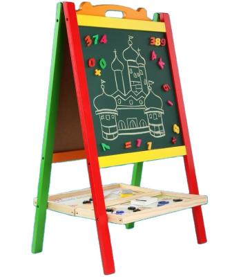 China Eco-Freindly Kids Educational Magnetic Wooden Drawing Board Painting Writing Drawing Board Toy For Children for sale