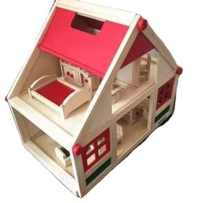 China Eco-Freindly Hot Sale 2021 DIY Wooden Doll House Toys For Children Other Educational Toys for sale