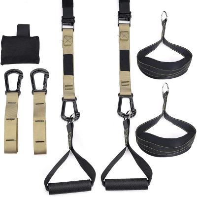 China Wellshow Sport Suspension Trainer Bodyweight Training Straps Portable Suspension Strap for sale