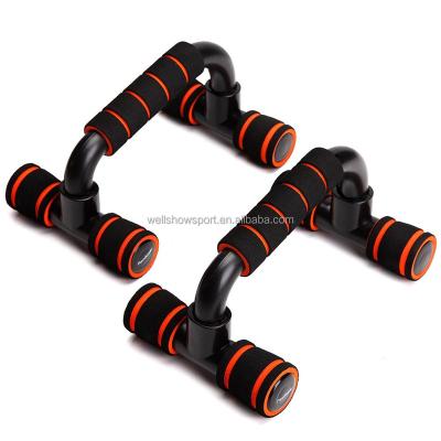 China Wellshow Sports Lift Up Bars Lightweight Push Up Bars For Home Padded And Angled Bodyweight Grip Exercise Workout for sale