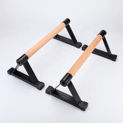 China WellShow Durable Inverted Rack Wooden Iron Triangle Support Sports Pump Support Home Fitness for sale