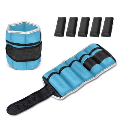 China Wellshow Eco-Friendly Sport Adjustable Ankle Weight Wrist Weight Sets Neoprene Adjustable Weights Strap Strength Training for sale