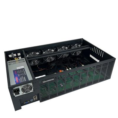 China With Fan New Product Hot Selling B85 Platform Chassis Update Version Host PC Game Chassis 8 Gpu Case 8 Gpu for sale