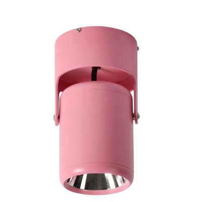 China Minimalist Led Outdoor Down Mounted 360 Degree Rotation Light COB Spotlight Wall Lamp Indoor Living Room Ceiling Light for sale