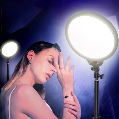 China Hot sale adjustable shine lift tempurate color lighting selfie photographic phone 14 inch led ring light selfie for sale